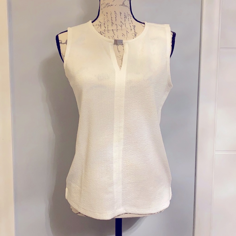 White/ ivory Calvin Klein XS top